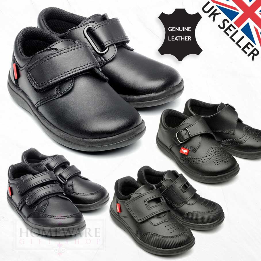boys black school shoes size 6