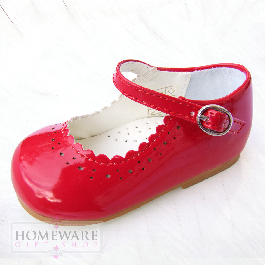 BABY GIRLS SPANISH STYLE PATENT SHOES 
